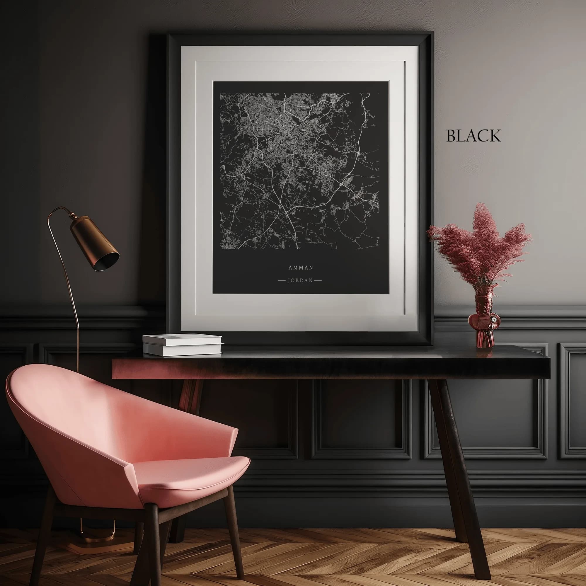 Custom Map Print | Farmhouse Decor | Minimalist Wall Art | Rustic Decor | Industrial Modern | black and white
